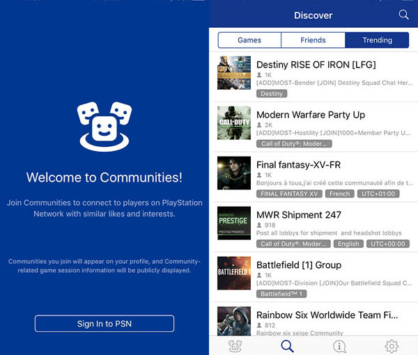 تطبيق PlayStation Communities للأجهزة الذكية يصدر اليوم